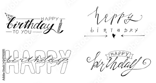 lettering birthday