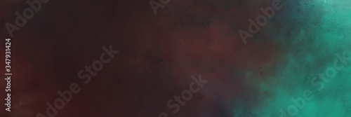 beautiful very dark blue, blue chill and sea green colored vintage abstract painted background with space for text or image. can be used as header or banner