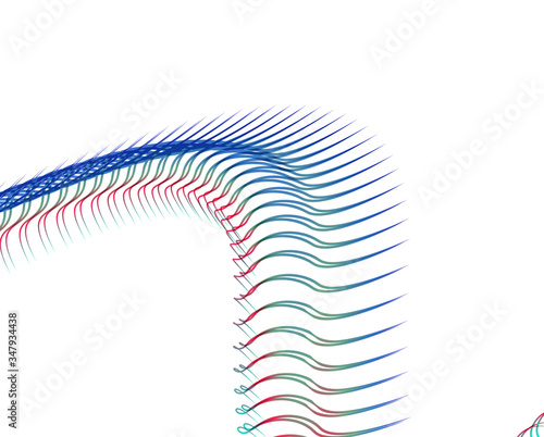 Abstract background blend wave line design for Wallpaper, Banner, Background, Card, Book Illustration, landing page