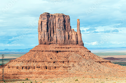 Close-up of Mitten Monument Valley Arizona USA Navajo Nation