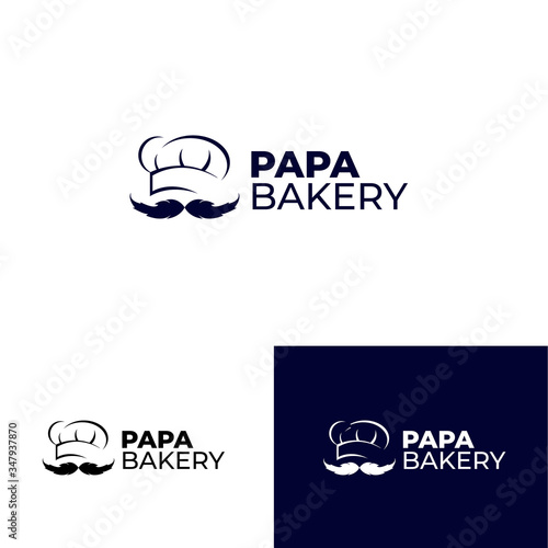 Bakery Shop Logo with style modern for business bread shop , pastry shop, cake shop , patisserie ,home bakery,cupcake shop 