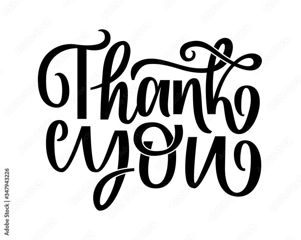 Thank You handwritten inscription. Hand drawn lettering. Thank You calligraphy. Thank you card Thank You handwritten inscription. Hand drawn lettering. Thank You calligraphy. Thank you card