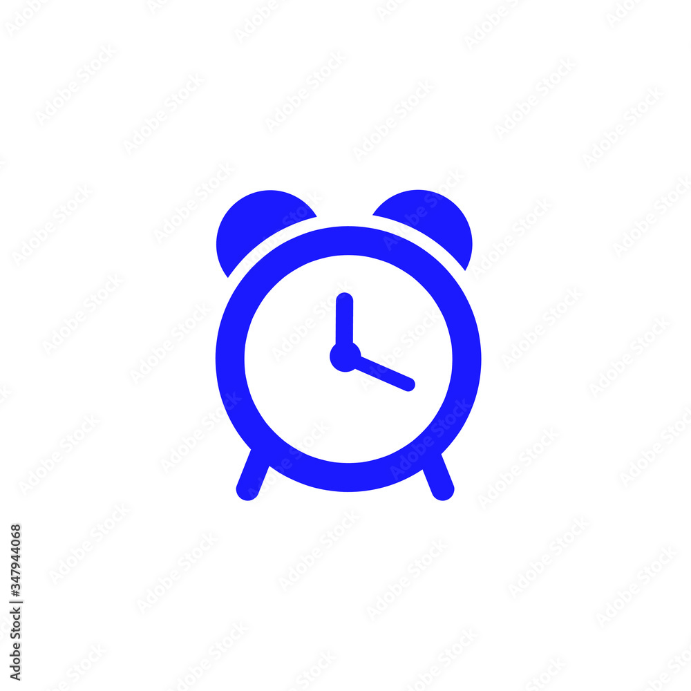 alarm clock icon on white background. alarm clock icon on white background.