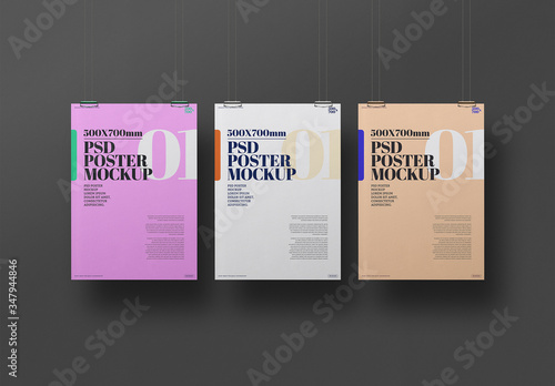 3 Posters Mockup