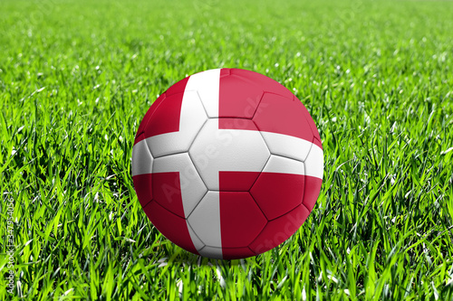 Denmark Flag on Soccer Ball