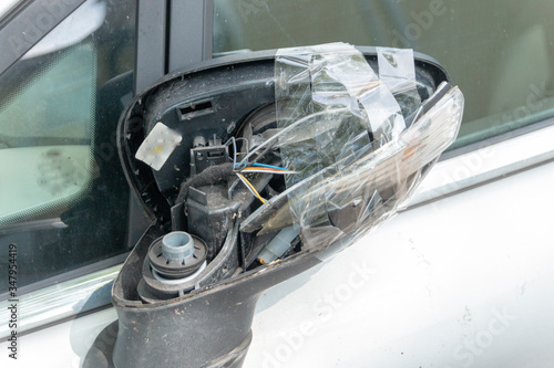 Damaged Side Mirror photo