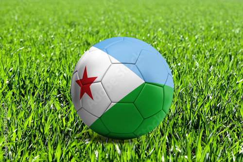 Djibouti Flag on Soccer Ball