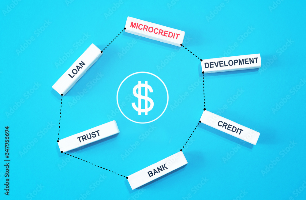 Microcredit concept of basic links. Copy space. Microcredit concept of basic links. Copy space.