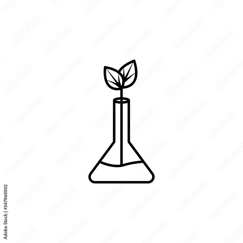 ecology line illustration icon on white background ecology line illustration icon on white background