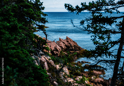 Maine rocky coast