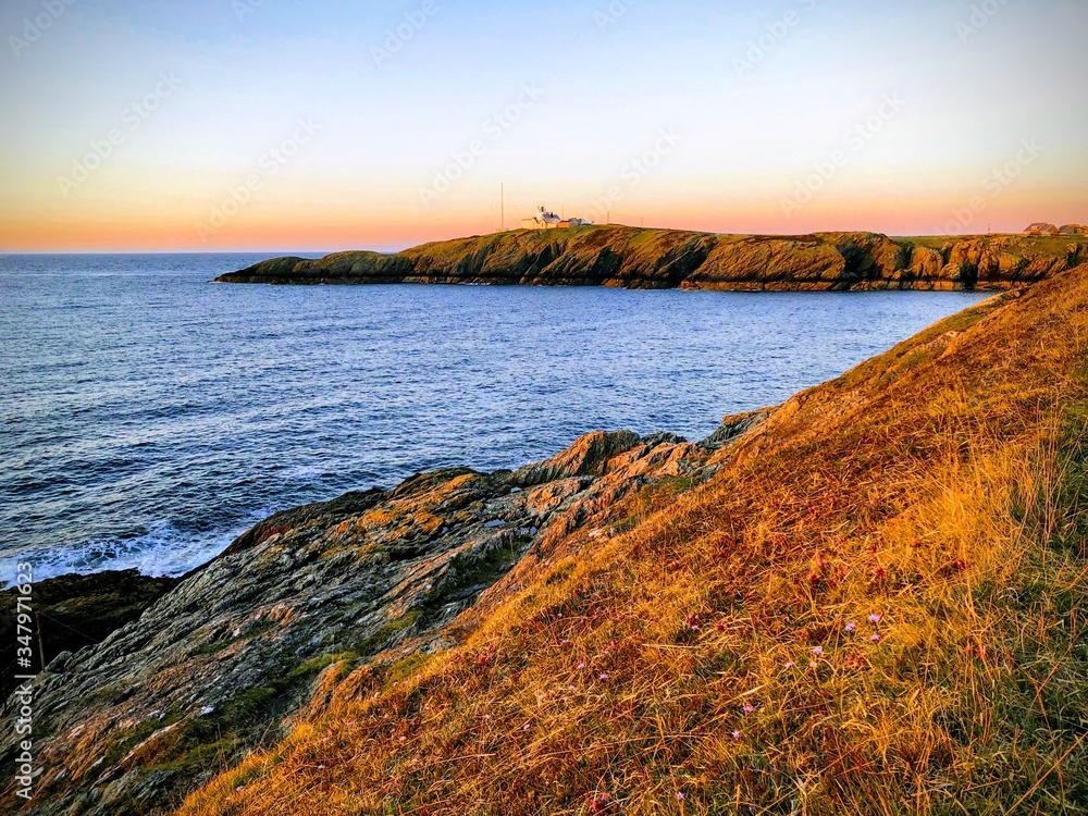 sunset on the coast