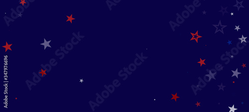 National American Stars Vector Background. USA Labor President's Independence 11th of November 4th of July Veteran's Memorial Day 