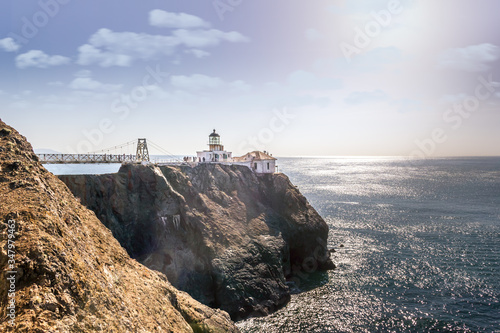 Historic Lighthouse Point Bonita, Marin Headlands California photo