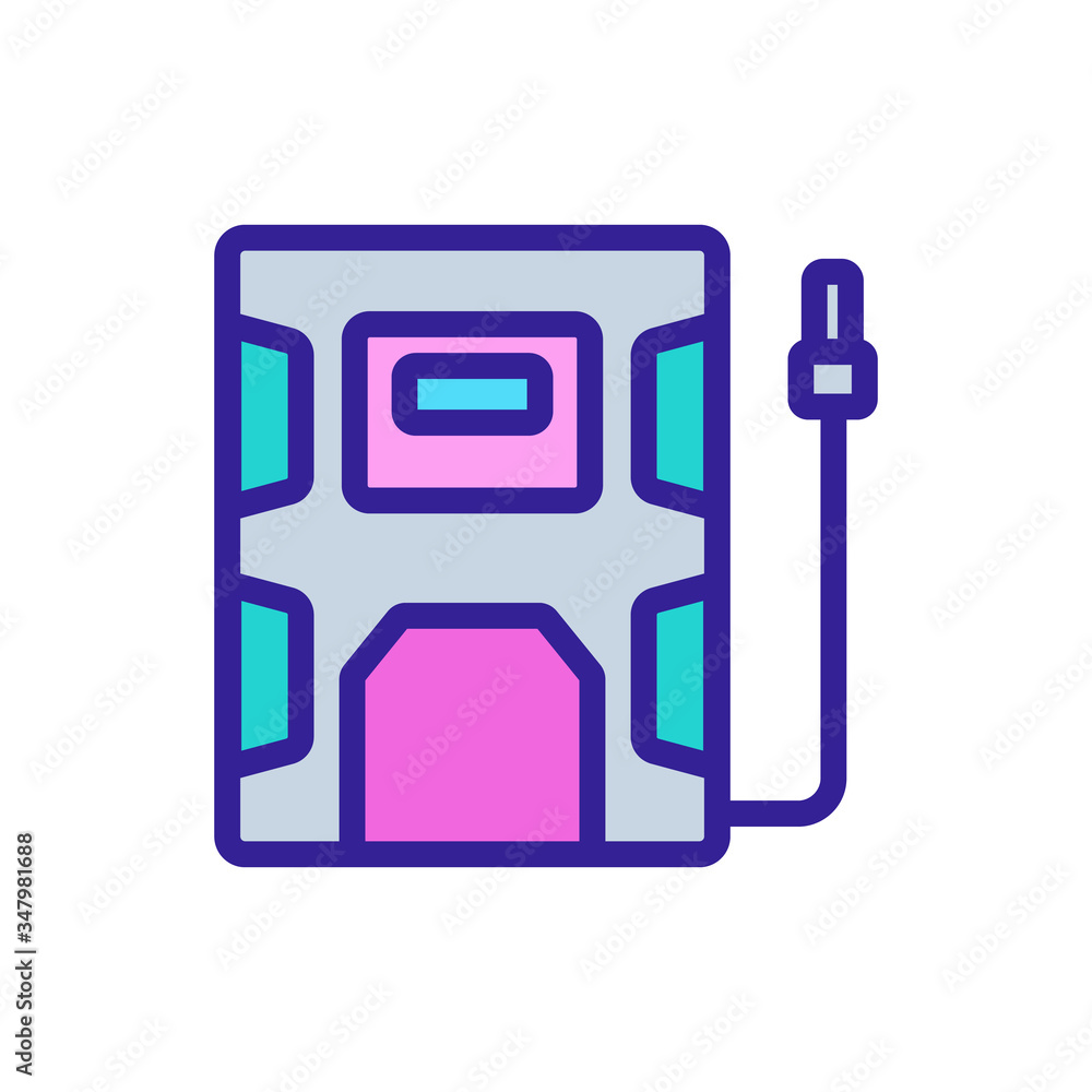 entrance door to industrial technology plant icon vector. entrance door to industrial technology plant sign. color symbol illustration entrance door to industrial technology plant icon vector. entrance door to industrial technology plant sign. color symbol illustration