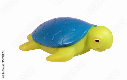 toy turtle isolated on white