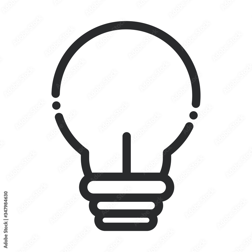 light bulb laboratory science and research line style icon light bulb laboratory science and research line style icon