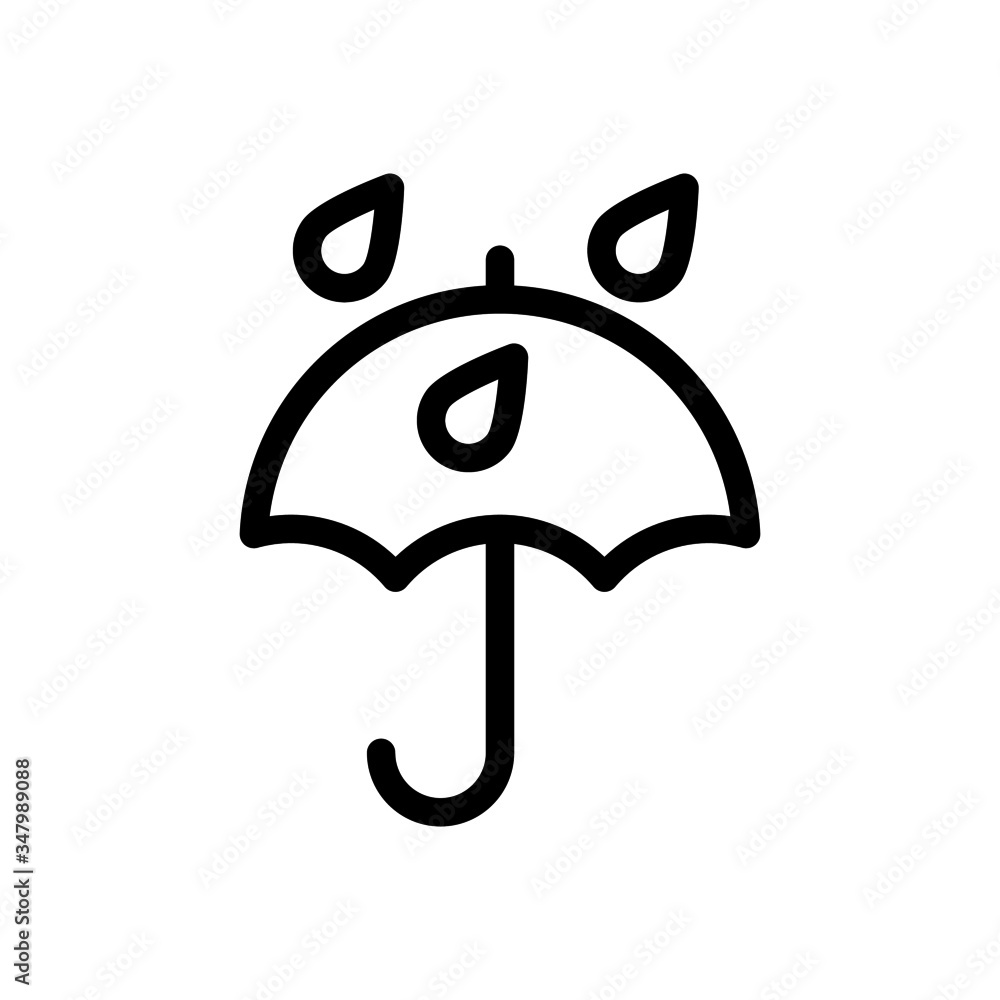 umbrella rain icon in line art style, From forecast, Climate and Meteorology icons, widget icons, vector icon illustration eps 10 umbrella rain icon in line art style, From forecast, Climate and Meteorology icons, widget icons, vector icon illustration eps 10