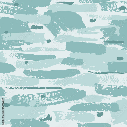 Beautiful seamless pattern with blue, turquoise watercolor stripes. hand painted brush strokes. Background romantic design for greeting cards and invitations of the wedding, birthday, Valentine's Day