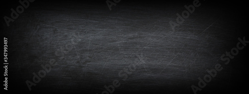Fototapeta Naklejka Na Ścianę i Meble -  Dark, grunge and scratched black texture may used as background