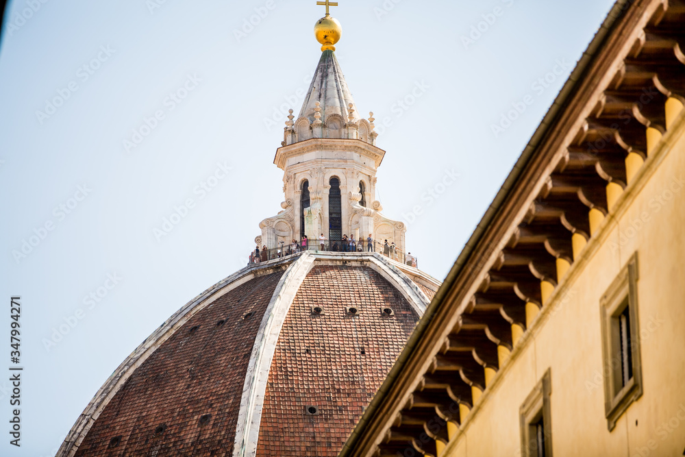 Florence. Tuscany, Italy.Dome of the Cathedral of St. Mary of the Flower Catedral di Santa Maria del Fiore