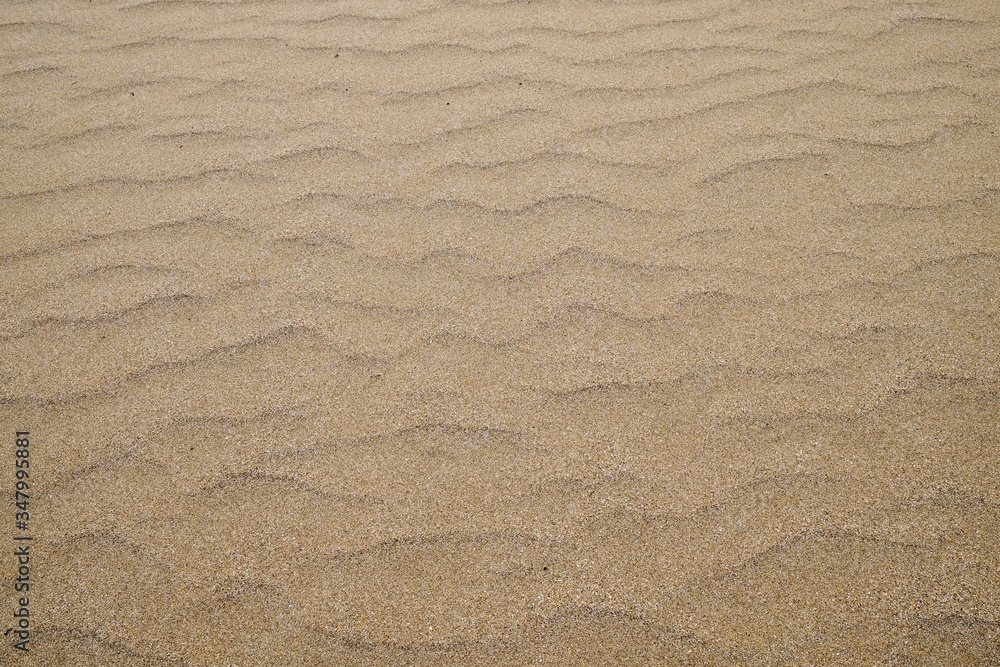 Clean large white sand beach background, empty with space for text. Clean large white sand beach background, empty with space for text.
