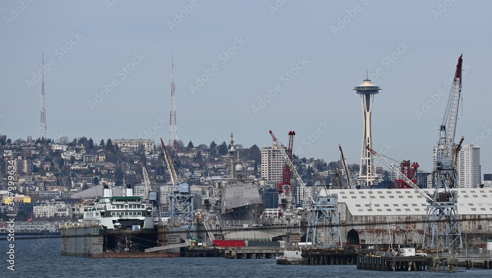 Seattle skyline scene Seattle skyline scene