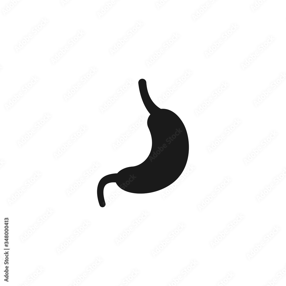 Stomach icon logo design vector template Stomach icon logo design vector template