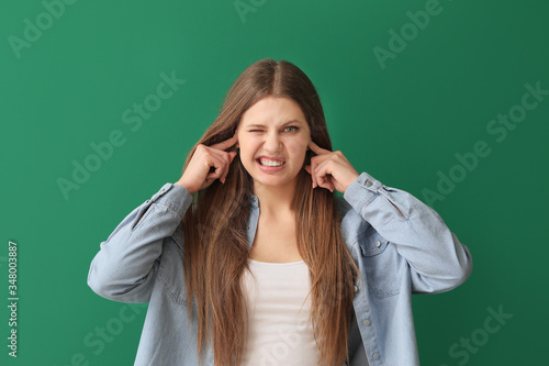 Young woman suffering from ...
