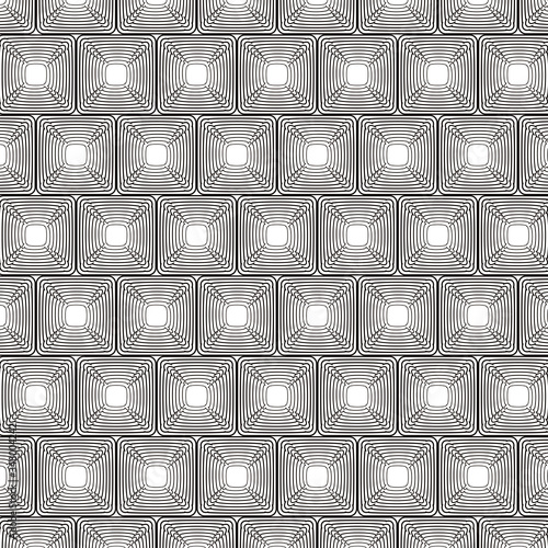 patrón con mosaico con cuadrados redondeados concéntricos