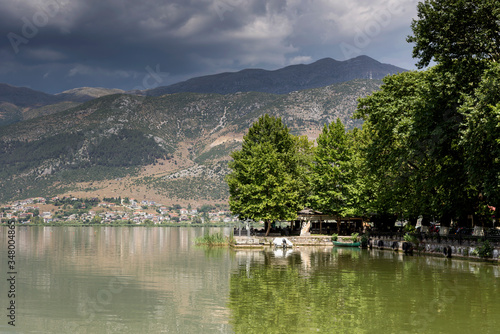 The lake Pamvotis view (Epirus region, Greece)