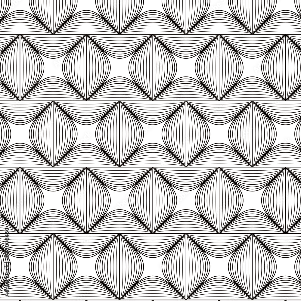 patrón con mosaico con cuadrados redondeados concéntricos