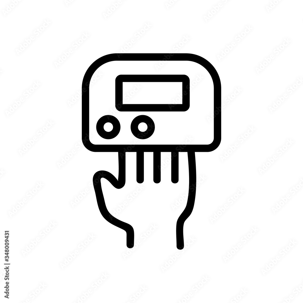 female hand in lamp for manicure icon vector. female hand in lamp for manicure sign. isolated contour symbol illustration female hand in lamp for manicure icon vector. female hand in lamp for manicure sign. isolated contour symbol illustration