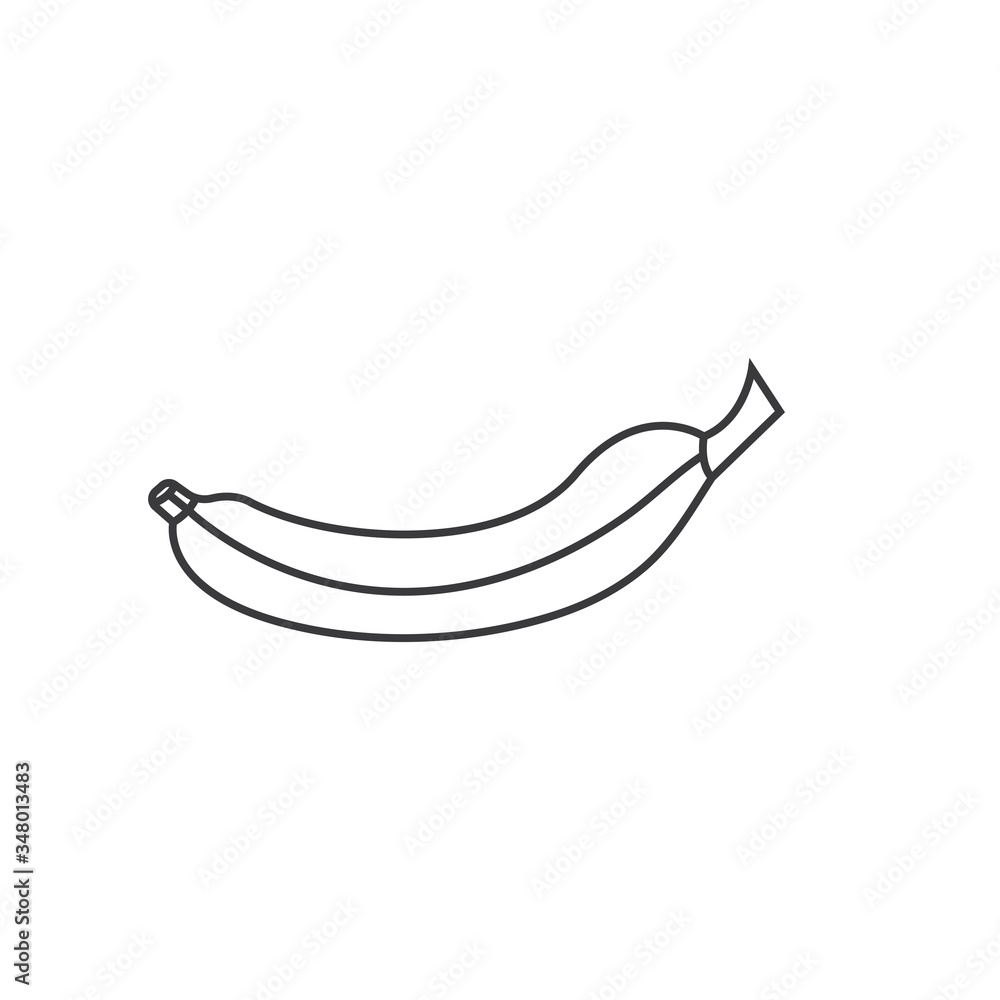 banana line icon vector illustration design banana line icon vector illustration design