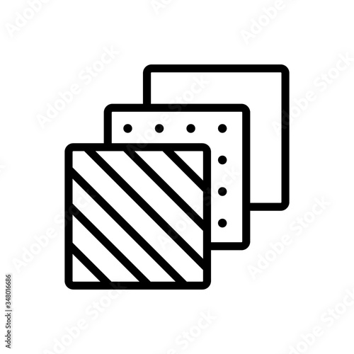 floor samples different designs icon vector. floor samples different designs sign. isolated contour symbol illustration