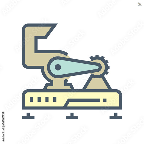 Air compressor and air duct pipe part of air conditioner system vector icon set design, 64x64 pixel perfect and editable stroke.