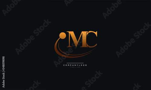 MC Letter Logo Alphabet Design Icon Vector Symbol
