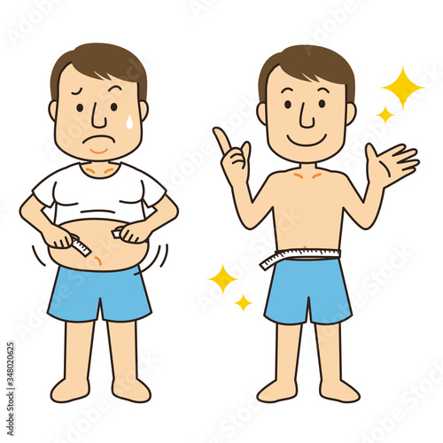 男性のダイエットビフォーアフター