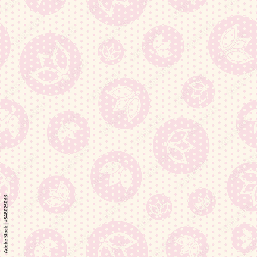 ivory pink tulip dot seamless print background design ivory pink tulip dot seamless print background design
