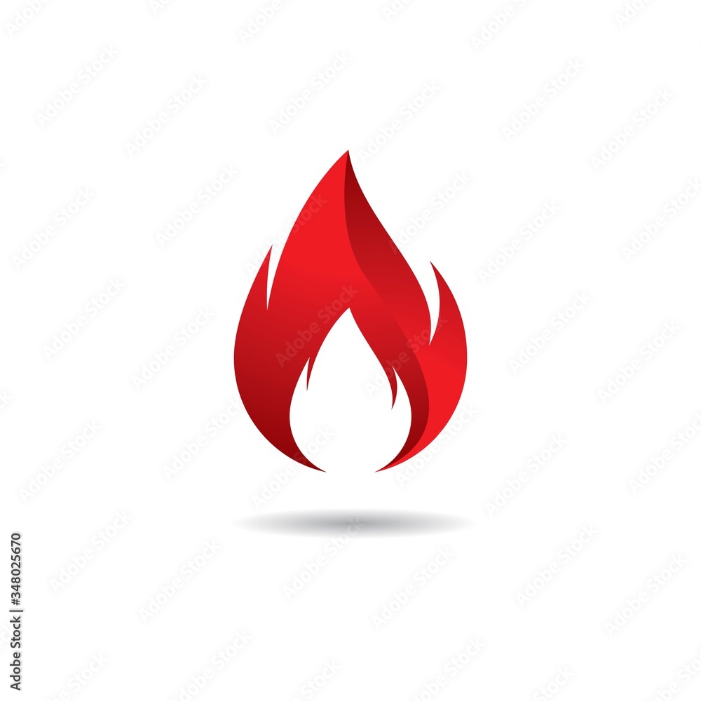 Fire logo template vector icon Fire logo template vector icon