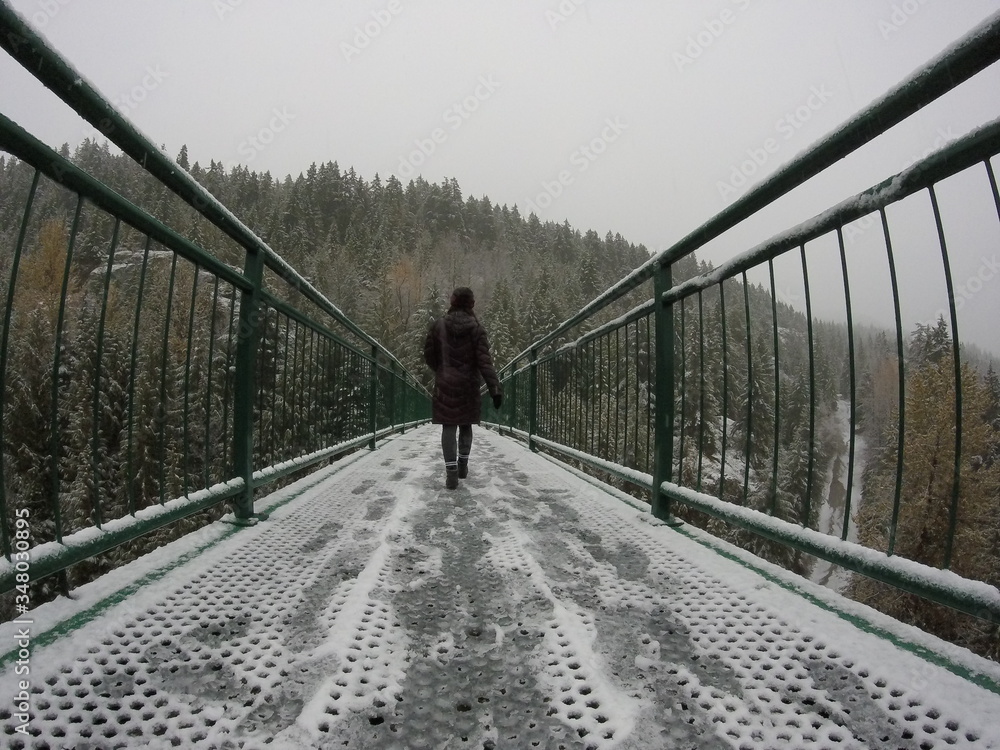 walking on the bridge walking on the bridge