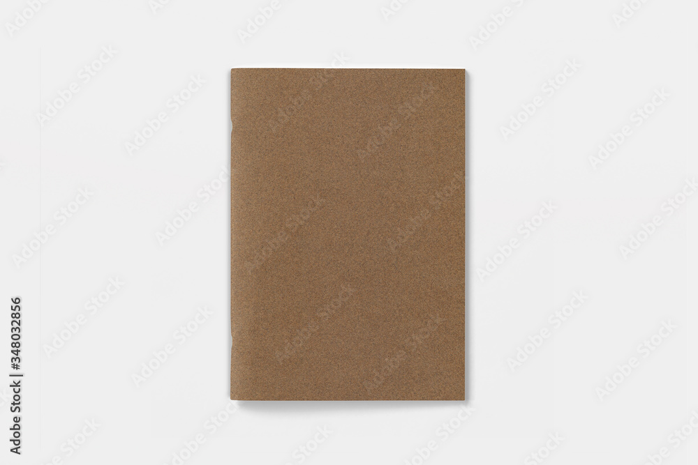 Blank Magazine or Brochure isolated on white. Cardboard cover top view. Mockup template to your design. Blank Magazine or Brochure isolated on white. Cardboard cover top view. Mockup template to your design.
