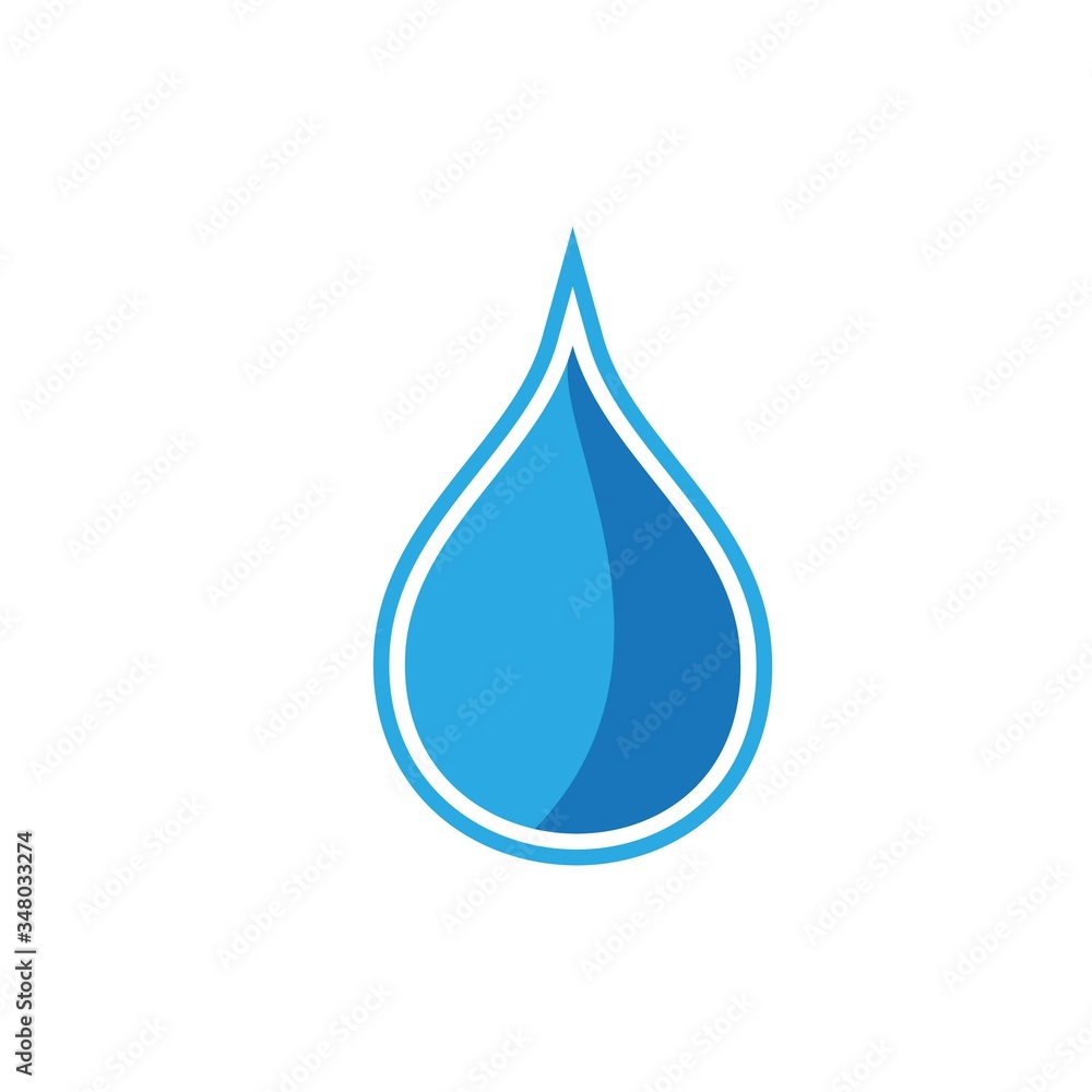 Water drop logo design with modern concept Water drop logo design with modern concept