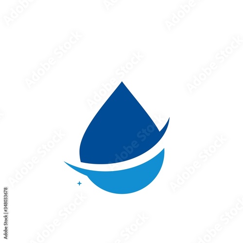 Water drop logo design with modern concept