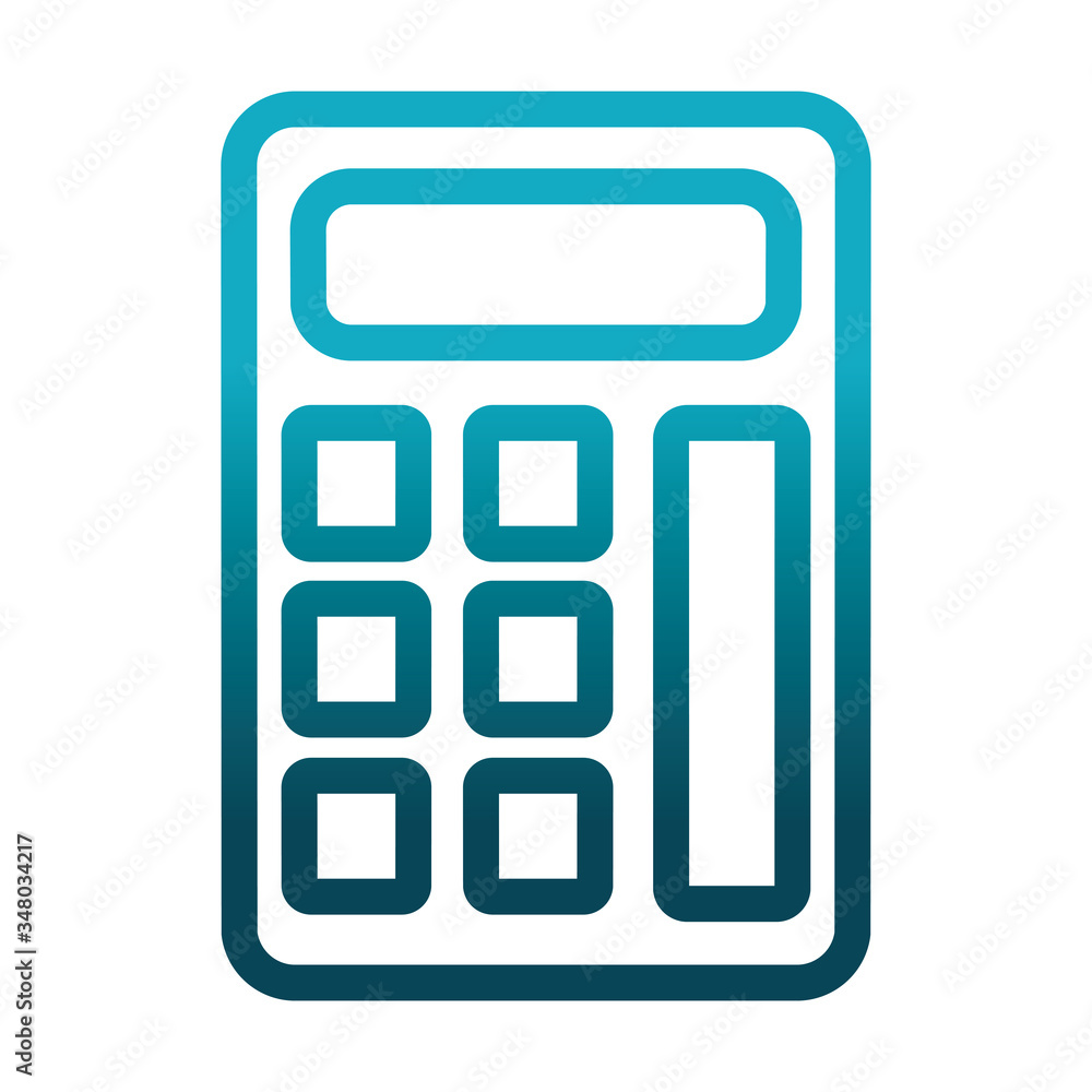 calculator financial math science and research gradient style icon calculator financial math science and research gradient style icon