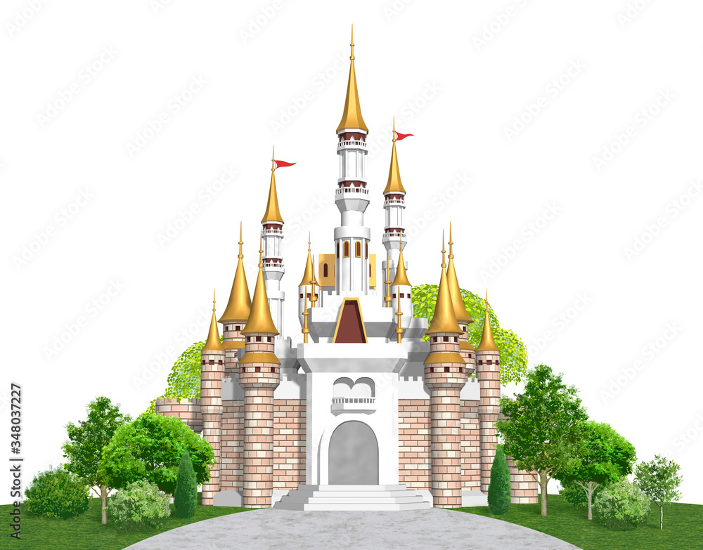 シンデレラ城に似ているヨーロッパのお城 キャッスル Stock イラスト Adobe Stock