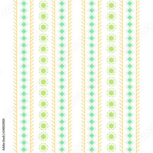 Seamless stitches pattern on embroidery design for living room wall decor.