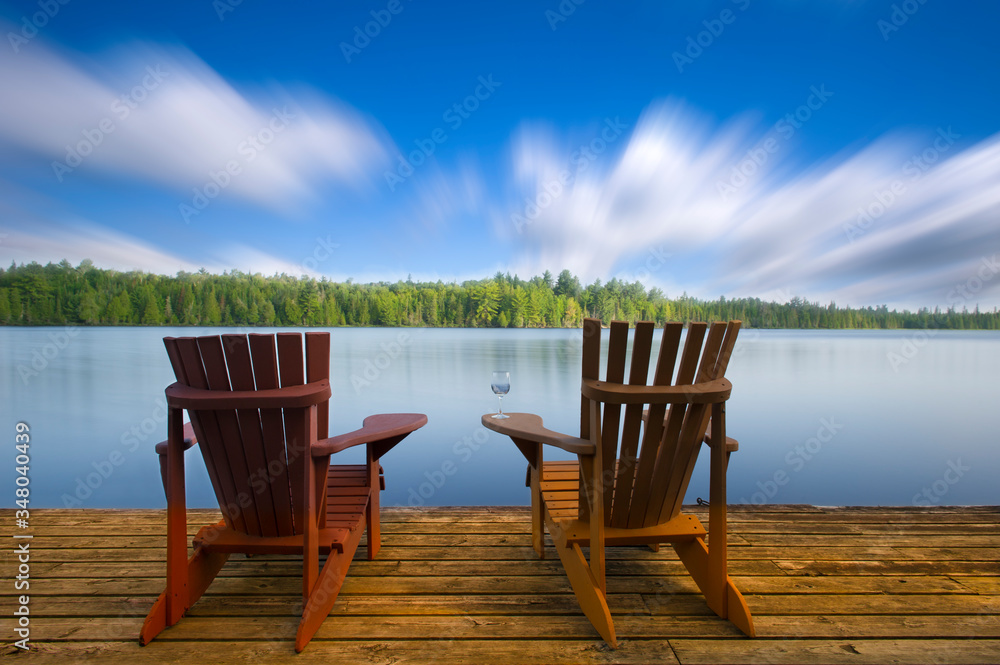 Two best sale deck chairs