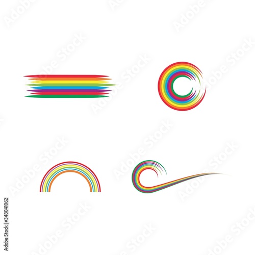 Rainbow ilustration logo