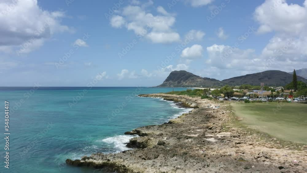 Coastline of Hawaii - Cinematic Drone Shot of the amazing Nature