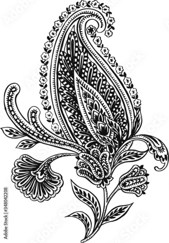 Vector Paisley Materials on white background